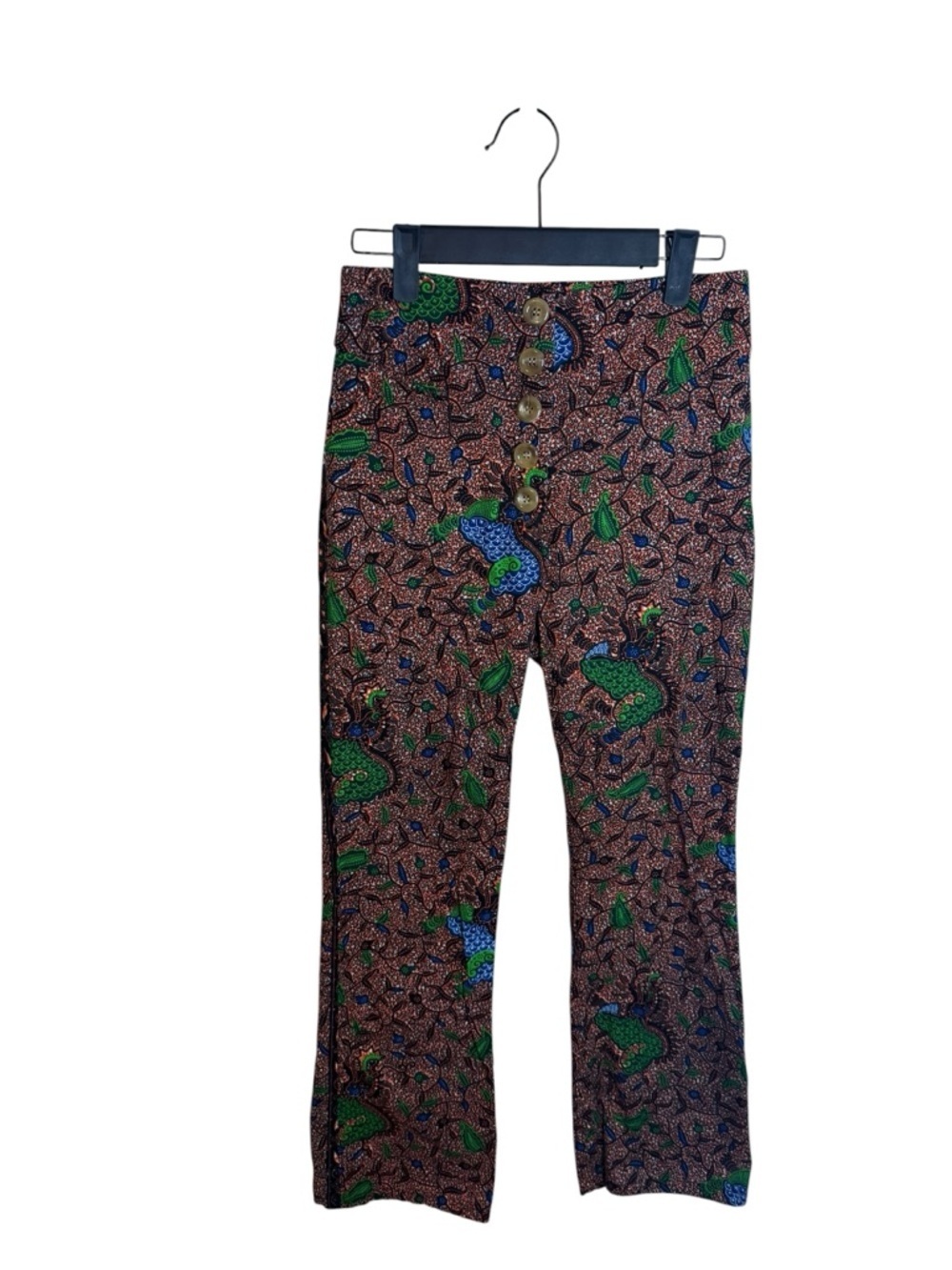 Royal Native Bohemian Floral Koi Fish Wax Print Pants